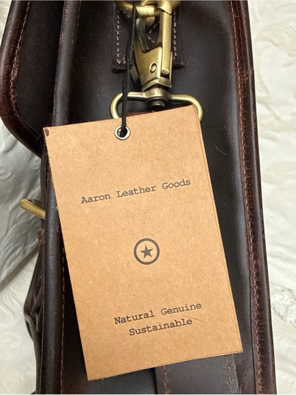 Dark Brown Leather Men’s Briefcase
